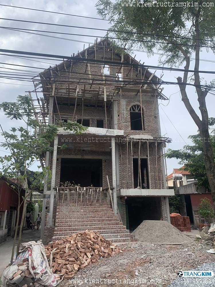 Hình ảnh thực tế thi công biệt thự 3 tầng tân cổ điển 2 Hình ảnh thực tế thi công biệt thự 3 tầng tân cổ điển 2