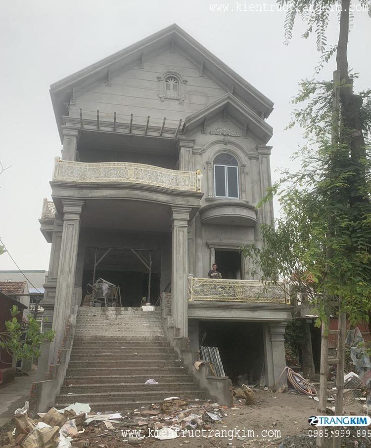 Hình ảnh thực tế thi công biệt thự 3 tầng tân cổ điển 7 Hình ảnh thực tế thi công biệt thự 3 tầng tân cổ điển 7