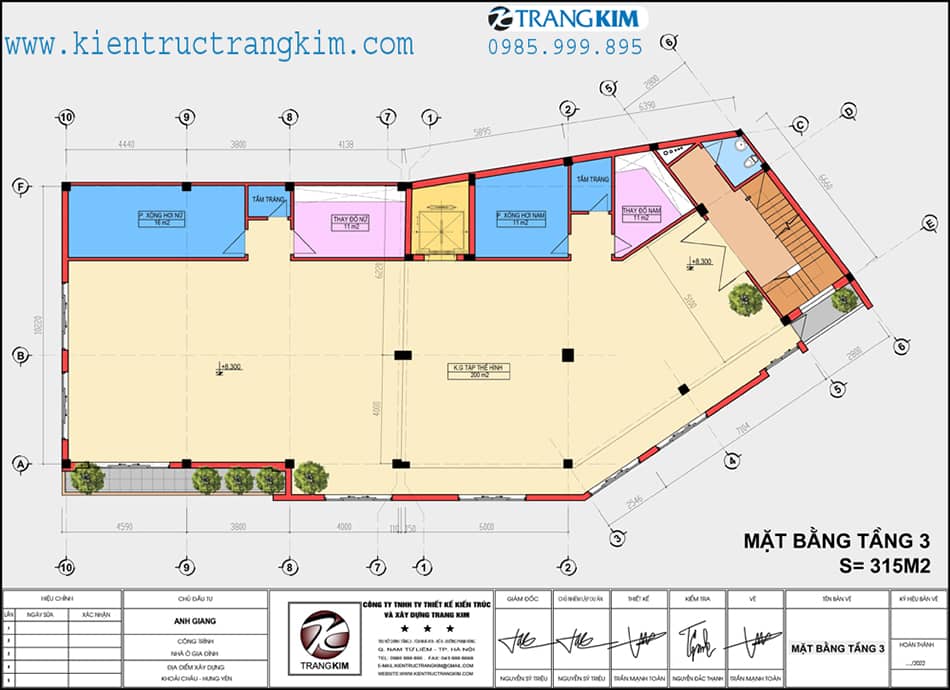 Mặt bằng tầng 3