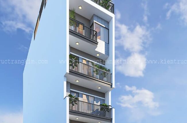 nhà 6 tầng 1 tum hiện đại vừa ở vừa cho thuê