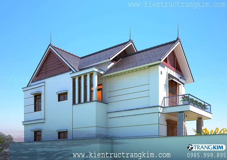 Biệt thự 2 tầng mái thái hiện đại