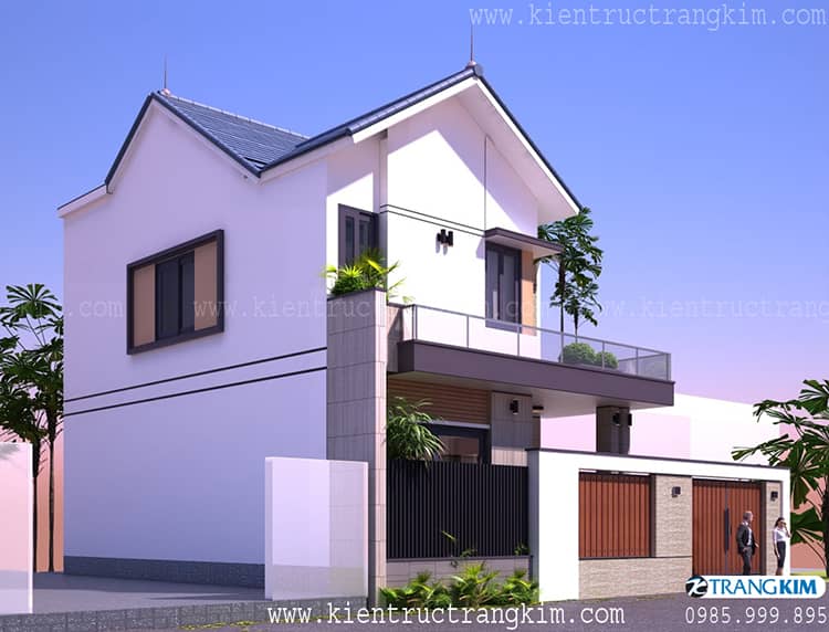 Hình ảnh phối cảnh kiến trúc công trình 4 Hình ảnh phối cảnh thiết kế biệt thự 2 tầng