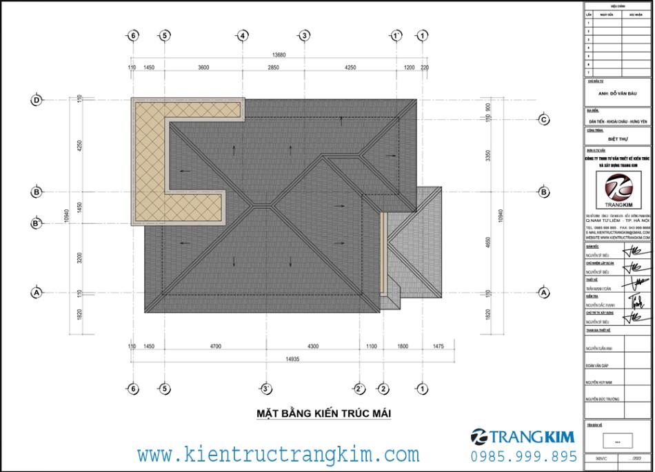 Mặt bằng thiết kế mái 1 mặt bằng kiến trúc mái
