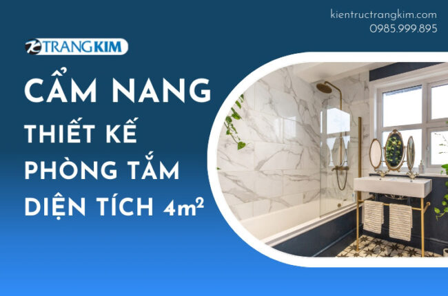 Thiết kế phòng tắm 4m2