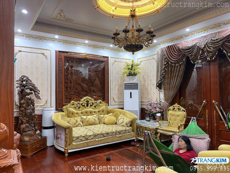 Hình ảnh nội thất thực tế biệt thự tân cổ điển 4 Hình ảnh nội thất thực tế biệt thự tân cổ điển