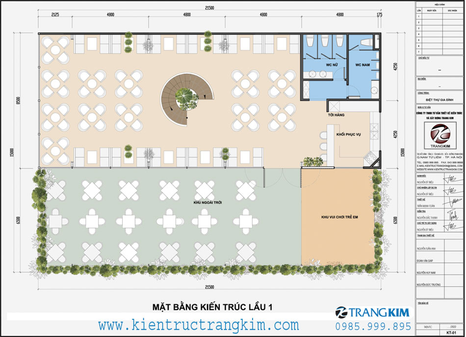 Mặt bằng kiến trúc tầng 2 1 Mặt bằng thiết kế tầng 2