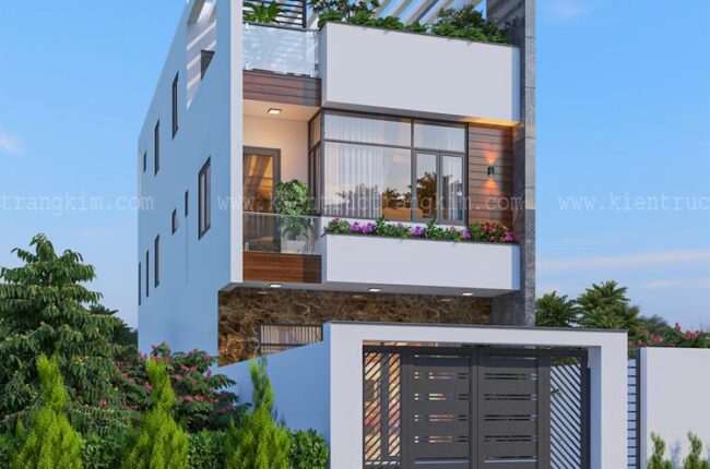 Kiến trúc nhà ống 6x17m