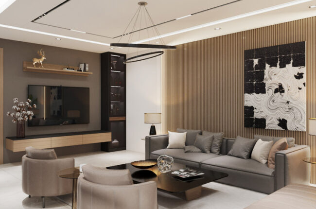 Nội thất phòng khách tầng 2