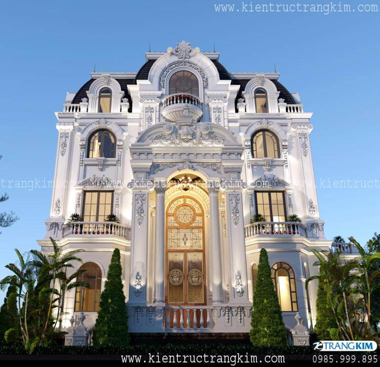 Hình ảnh phối cảnh kiến trúc công trình 2 phối cảnh nhà biệt thự cổ điển 1