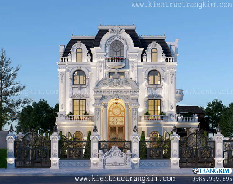Hình ảnh phối cảnh kiến trúc công trình 5 phối cảnh nhà biệt thự cổ điển 1