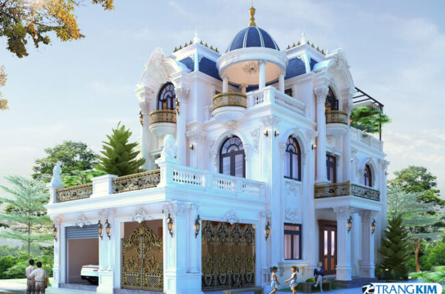 Biệt thự 3 tầng tân cổ điển