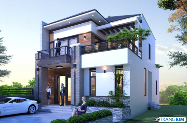 Kiến trúc nhà mặt tiền 8m