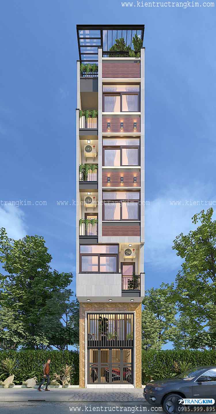 Thiết kế nhà ống 5 tầng 1 lửng 1 tum cho thuê mặt tiền 3.8m 1 nhà ống 5 tầng 1 tum 1 lung
