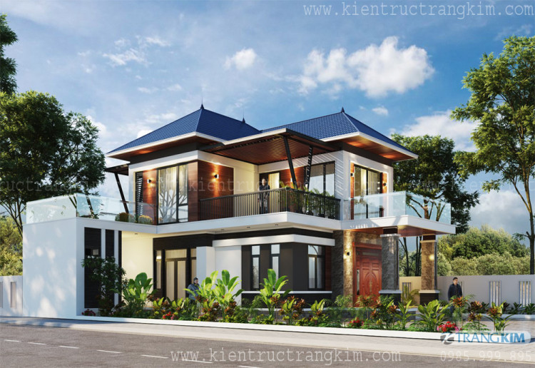 Chia sẻ kinh nghiệm thiết kế biệt thự mái Nhật 2 tầng 1 Chia sẻ kinh nghiệm thiết kế biệt thự mái Nhật 2 tầng 1