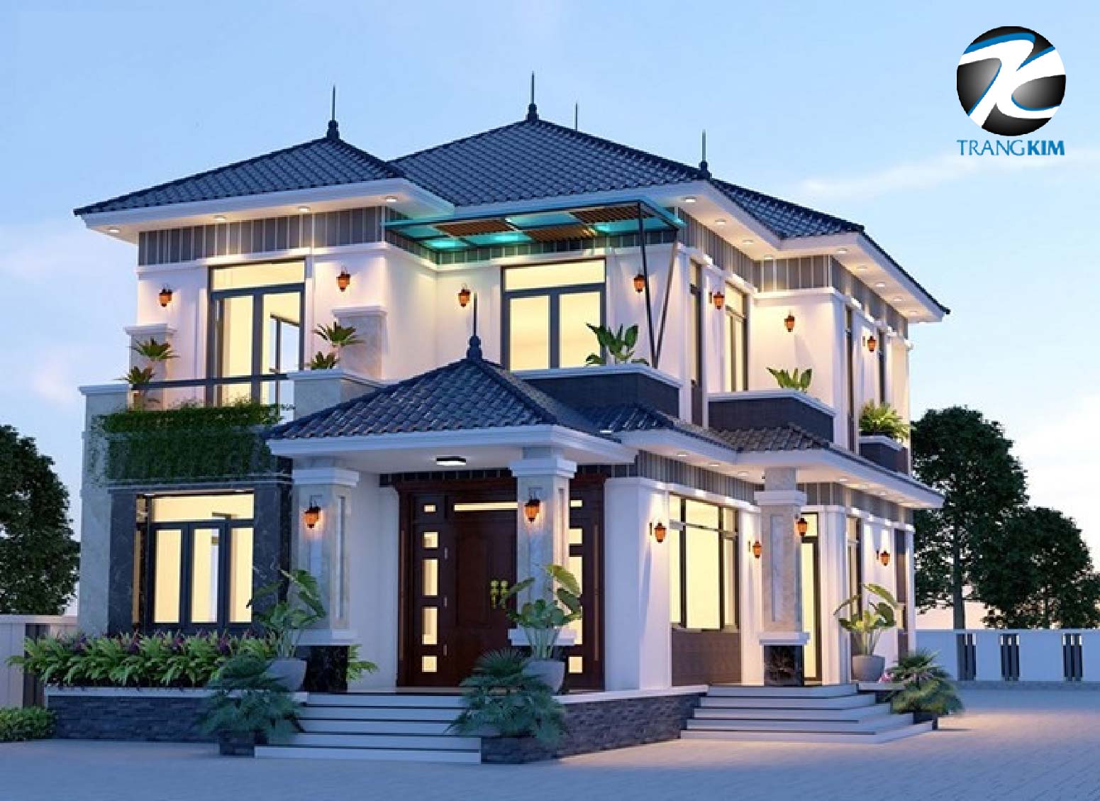 Kinh nghiệm thiết kế biệt thự mái Nhật 2 tầng 5 Kinh nghiệm thiết kế biệt thự mái Nhật 2 tầng 5