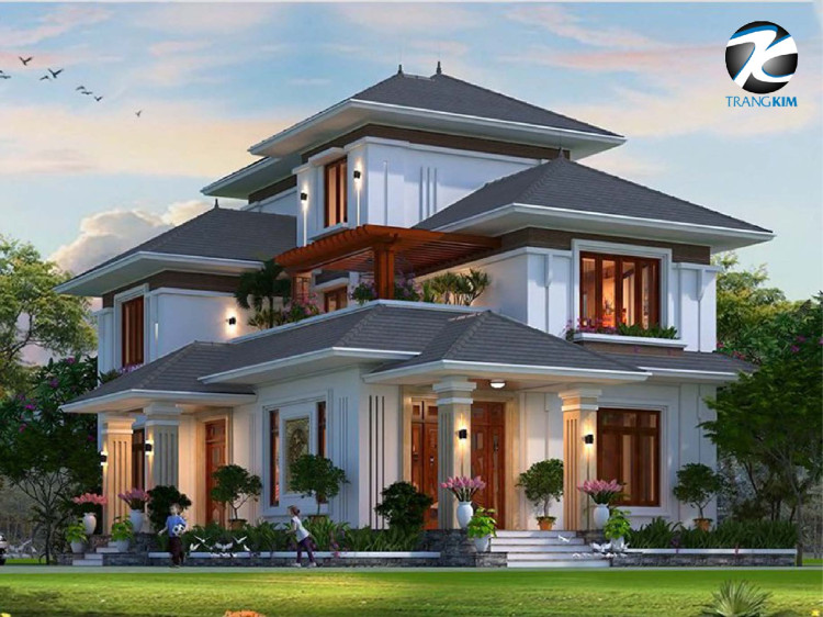 Kinh nghiệm thiết kế biệt thự mái Nhật 2 tầng 6 Kinh nghiệm thiết kế biệt thự mái Nhật 2 tầng 6