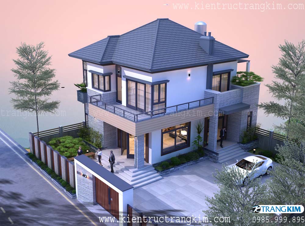 Kinh nghiệm thiết kế biệt thự mái Nhật 2 tầng 8 Kinh nghiệm thiết kế biệt thự mái Nhật 2 tầng 8