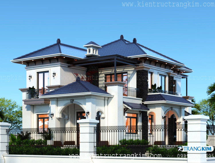 Kinh nghiệm thiết kế biệt thự mái Nhật 2 tầng 1 Kinh nghiệm thiết kế biệt thự mái Nhật 2 tầng 1