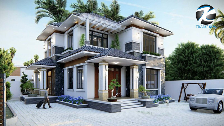 Kinh nghiệm thiết kế biệt thự mái Nhật 2 tầng 2 Kinh nghiệm thiết kế biệt thự mái Nhật 2 tầng 2