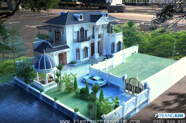 Thiết kế biệt thự 2 tầng 4 phòng ngủ, tân cổ điển sang trọng đẳng cấp Thiết kế biệt thự 2 tầng 4 phòng ngủ, tân cổ điển sang trọng đẳng cấp