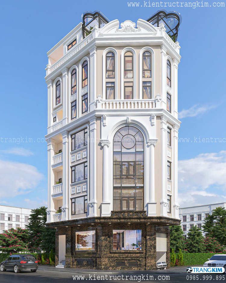 4. Mẹo thiết kế nhà lô góc kết hợp cho thuê văn phòng 2