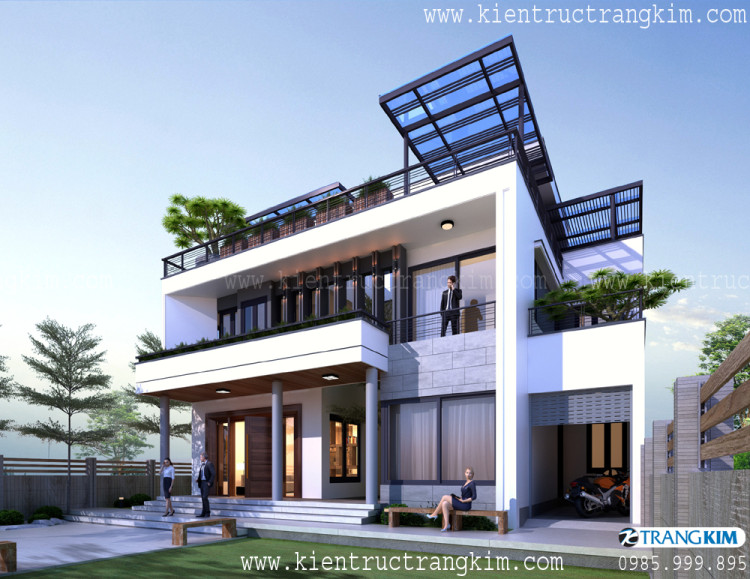 Những lưu ý khi thiết kế biệt thự mái bằng 1 Những lưu ý khi thiết kế biệt thự mái bằng 1