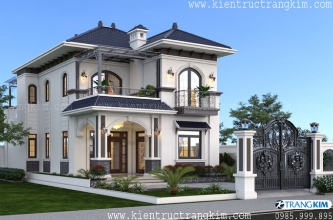 Phối cảnh thiết kế cải tạo biệt thự mái nhật