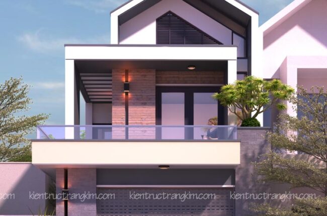 Thiết kế nhà 2 tầng 3 phòng ngủ hiện đại 6x18m tiện nghi, sang trọng