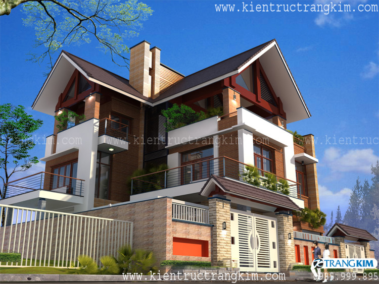 Gợi ý một số mẫu thiết kế mái Thái cho biệt thự sang trọng  1 Gợi ý một số mẫu thiết kế mái Thái cho biệt thự sang trọng  1