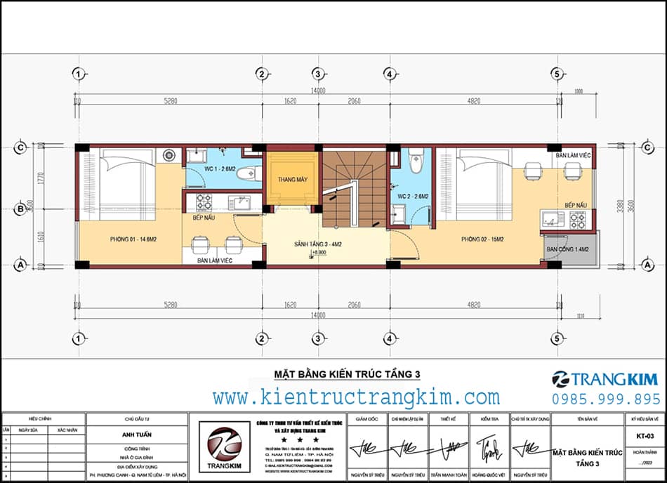 Mặt bằng thiết kế tầng 3 1 Mặt bằng thiết kế tầng 3 1
