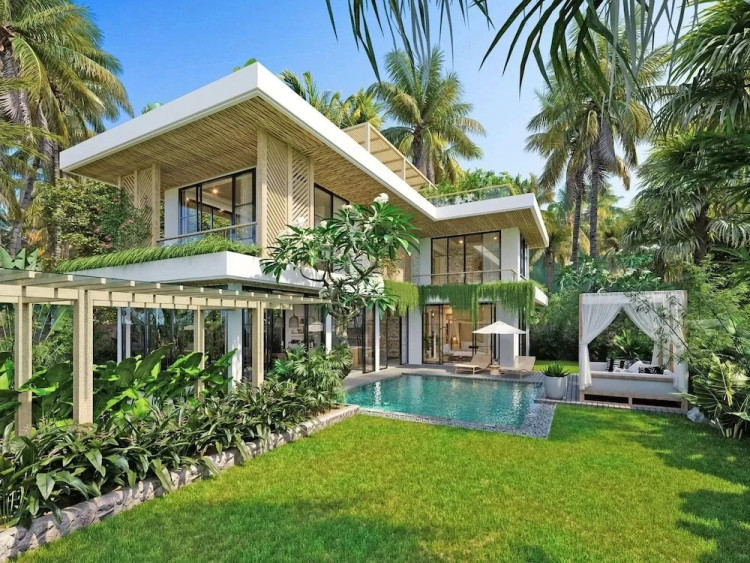 Biệt thự chữ L với hồ bơi mini riêng tư 1 Biệt thự chữ L với hồ bơi mini riêng tư 1