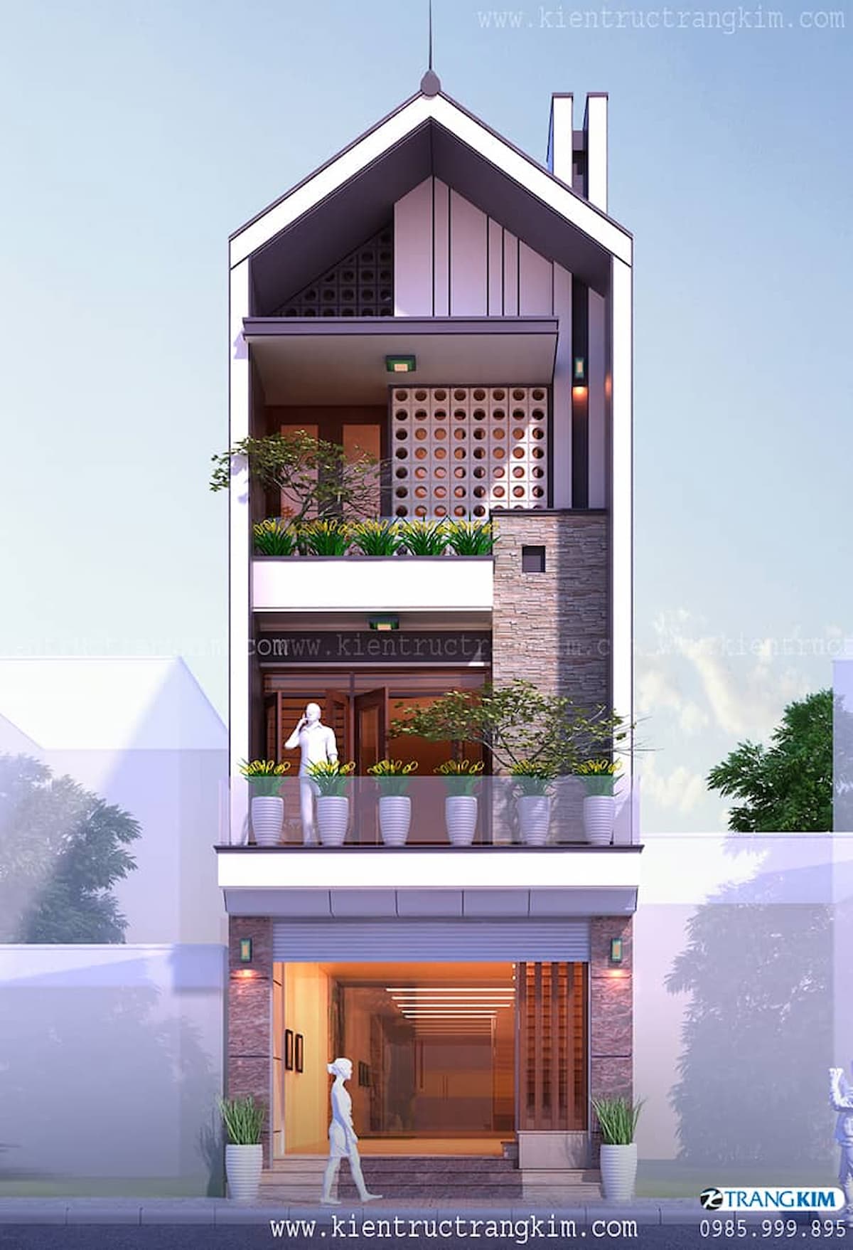 Mẫu nhà 3 tầng kết hợp mô hình kinh doanh cửa hàng 1 Mẫu nhà 3 tầng kết hợp mô hình kinh doanh cửa hàng 1