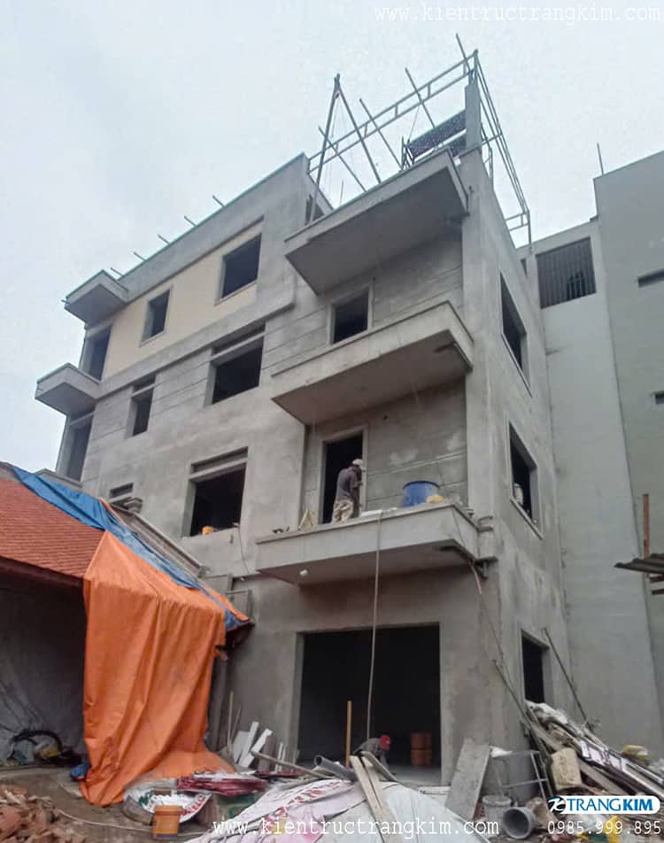 Hình ảnh thi công thực tế nhà ống kết hợp nhà thờ 1 Hình ảnh thi công thực tế nhà ống kết hợp nhà thờ 1