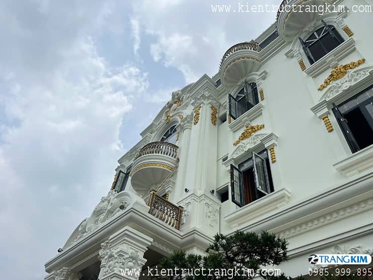 Hình ảnh thực tế thi công biệt thự tân cổ điển 14