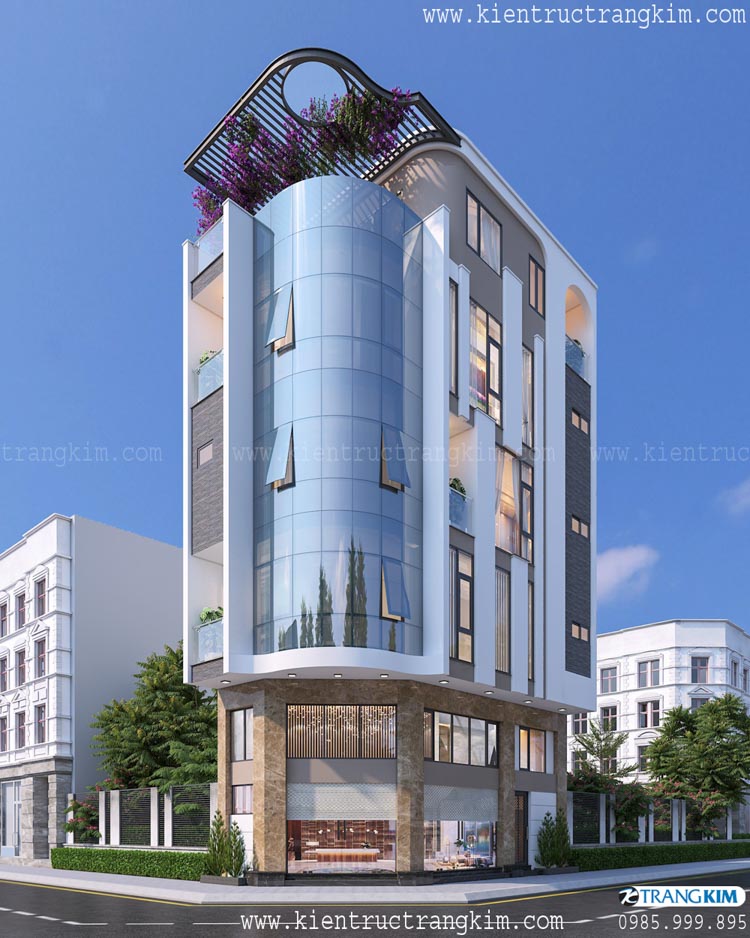 Mẫu nhà trọ cao t ầng phong cách hiện đại