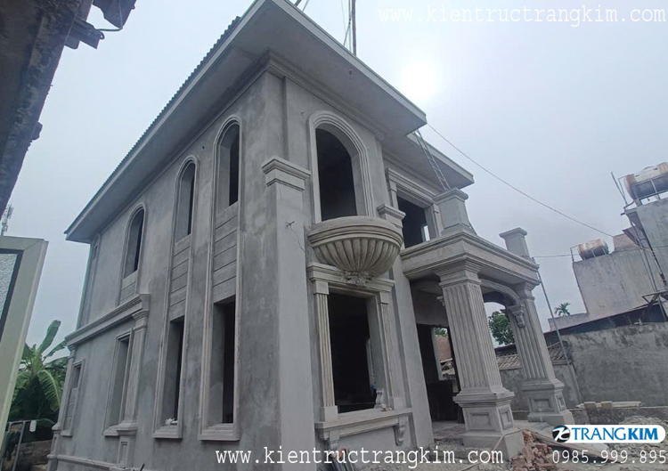 Hình ảnh thi công công trình 1 hình ảnh thực tế biệt thự trong quá trình thi công
