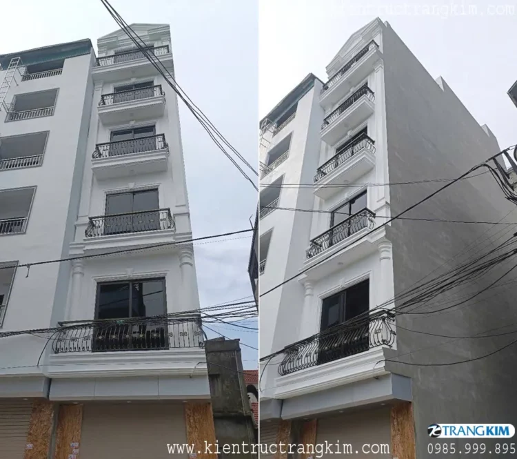 Hình ảnh nhà ống quá trình thi công thực tế 8