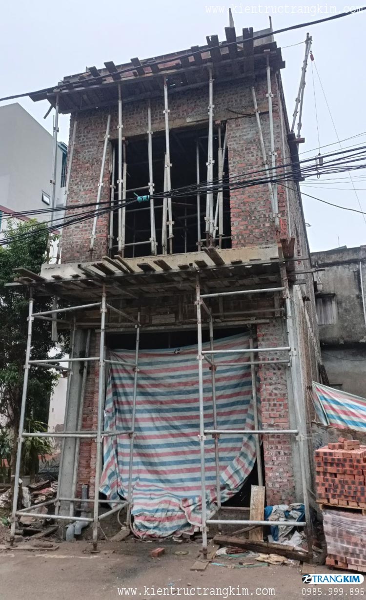 Hình ảnh nhà ống quá trình thi công thực tế 2