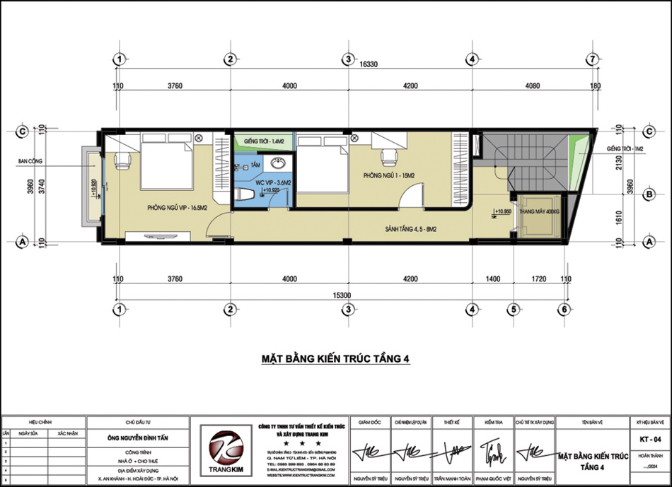 Mặt bằng thiết kế tầng 4 1