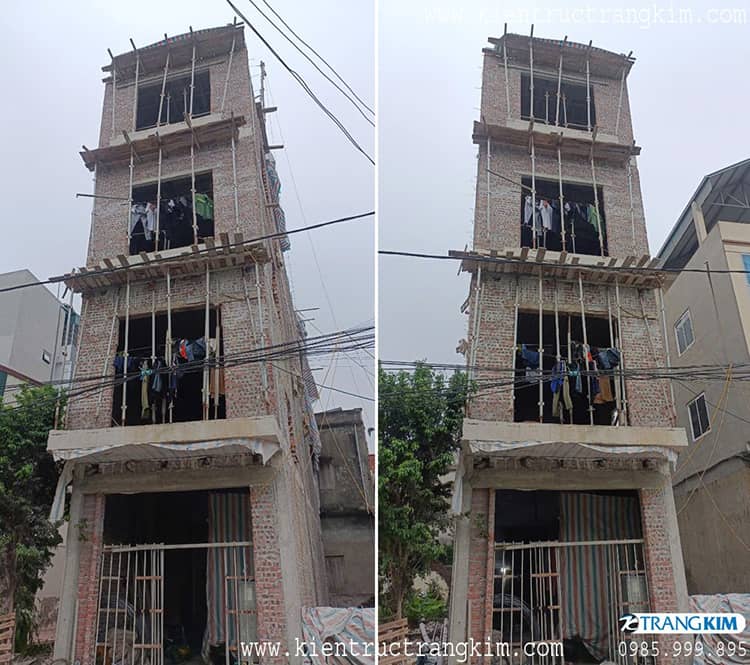 nhà ống thi công thực tế