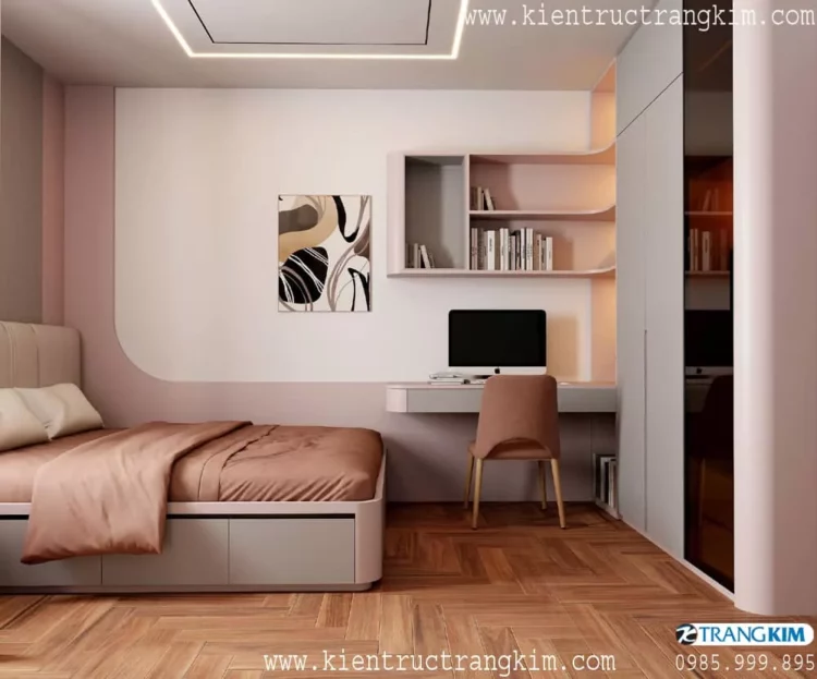 Nội thất phòng con gái tầng 2 1 Nội thất phòng con gái tầng 2 1