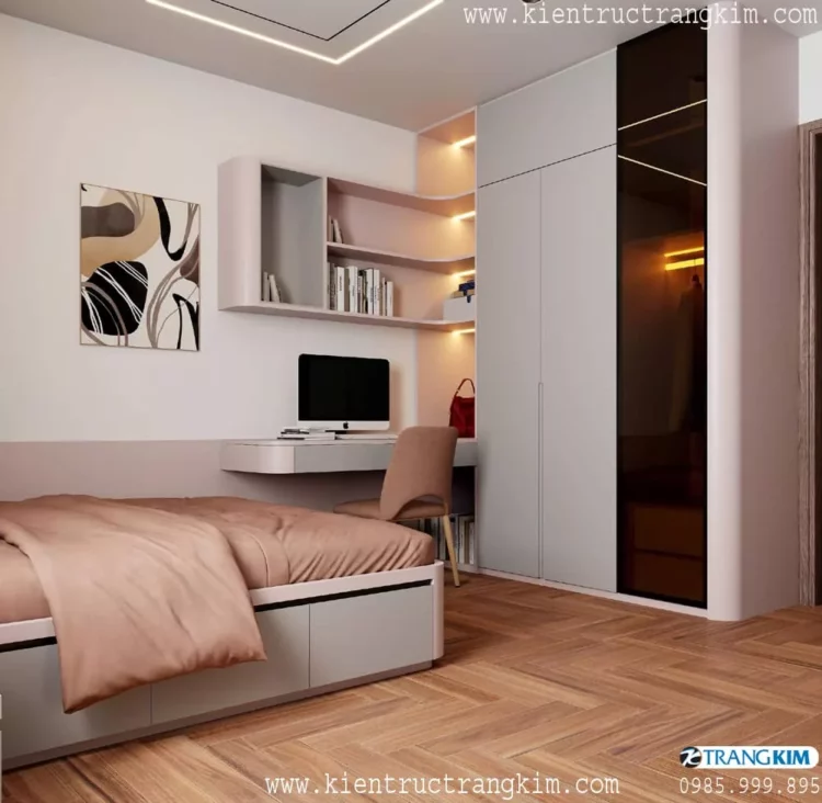 Nội thất phòng con gái tầng 2 3 Nội thất phòng con gái tầng 2 3