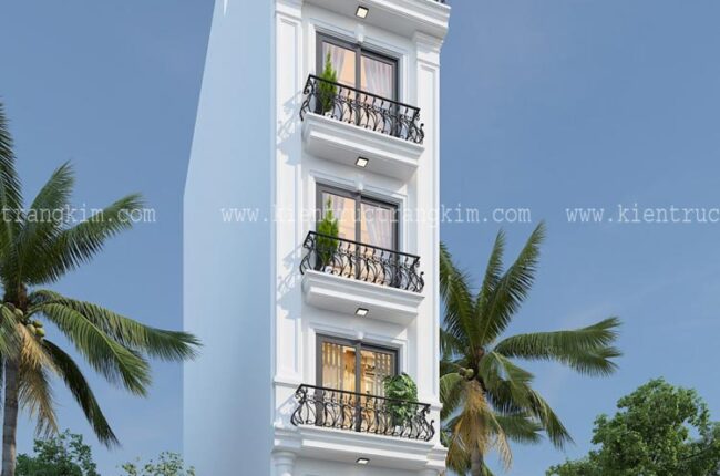 Mặt tiền nhà phố 3 tầng hiện đại, thiết kế tinh tế, sang trọng.