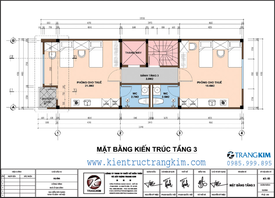 Mặt bằng tầng 4