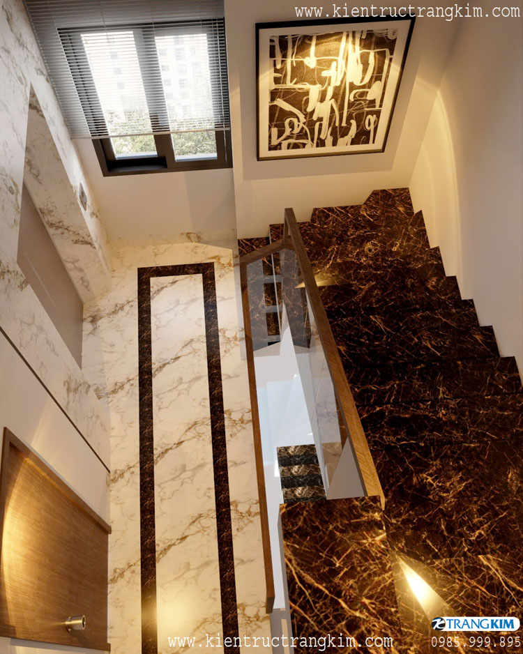 Thiết kế nội thất sảnh thang máy + thang bộ 2 Thiết kế nội thất sảnh thang máy + thang bộ 2