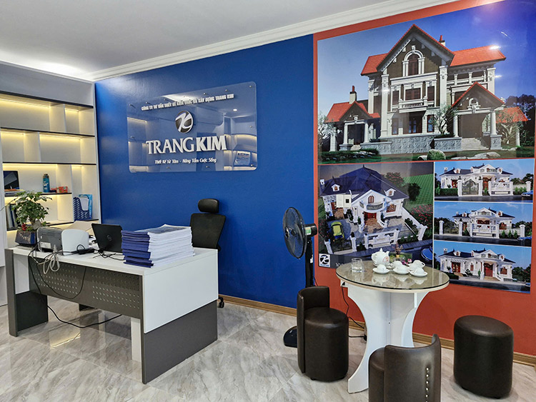 Khu vực lễ tân trang trí ấn tượng với các mẫu nhà đẹp.