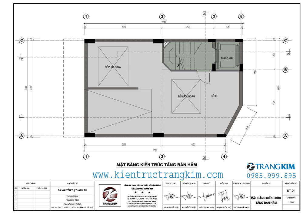 Công năng sử dụng các tầng. 2