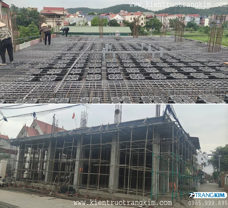 Hình ảnh quá trình thi công xây dựng phần thô 2