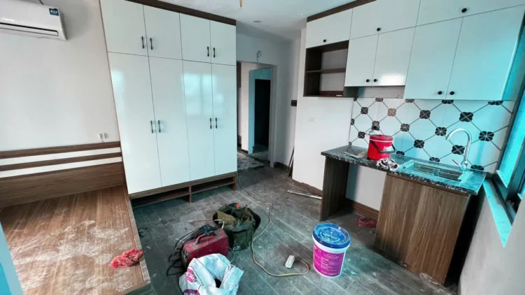 Hình ảnh quá trình thi công nội thất 10