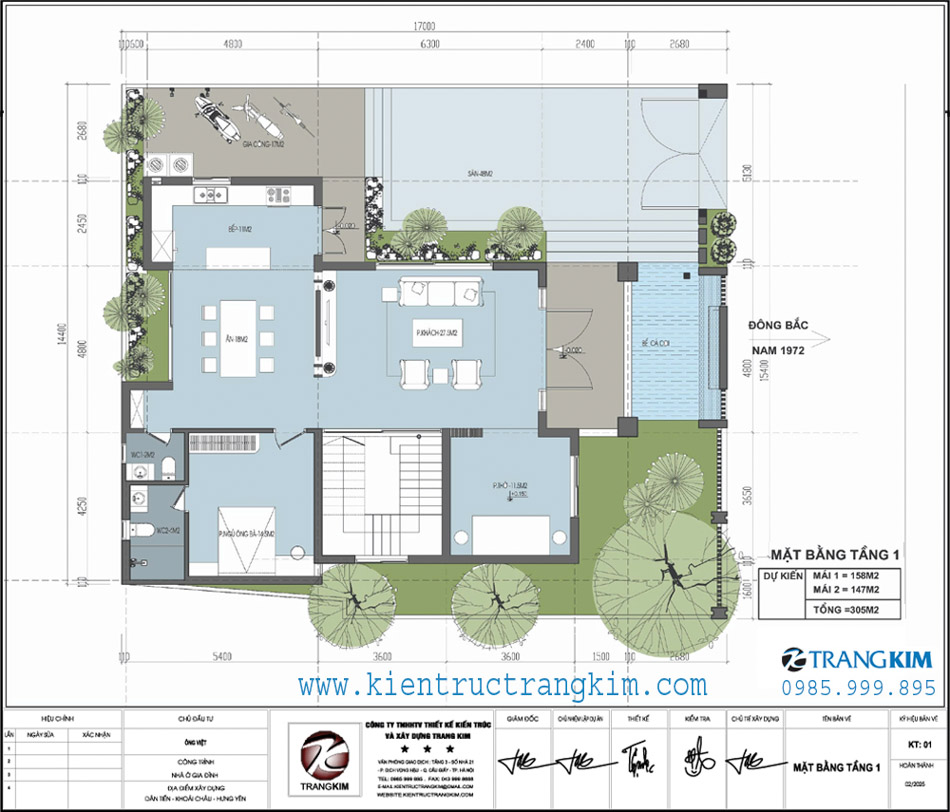 Mặt bằng thiết kế tầng 1 1 Mặt bằng kiến trúc tầng 1